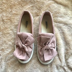 Blush just fab slip ons
